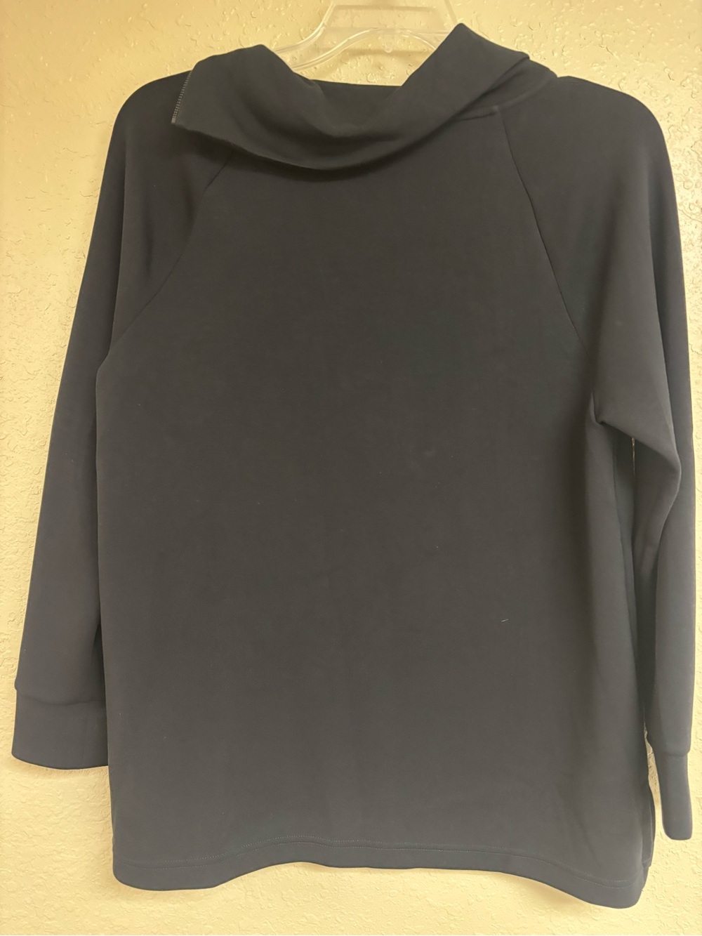 Chico's Black Zip-Neck Pullover